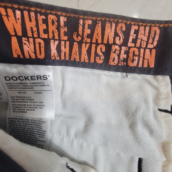 Dockers black classic slim Tapared alpha collection size 34W x 29L pants - Picture 9 of 12